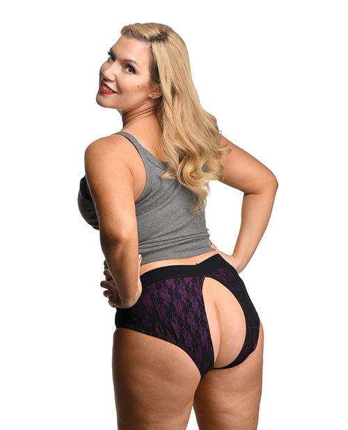 Lace Envy Crotchless Panty Harness - 2xl - GreatEagleInc