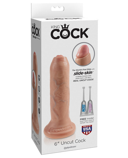 King Cock 6" Uncut Dildo - GreatEagleInc