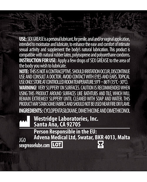 Sex Grease Silicone - GreatEagleInc