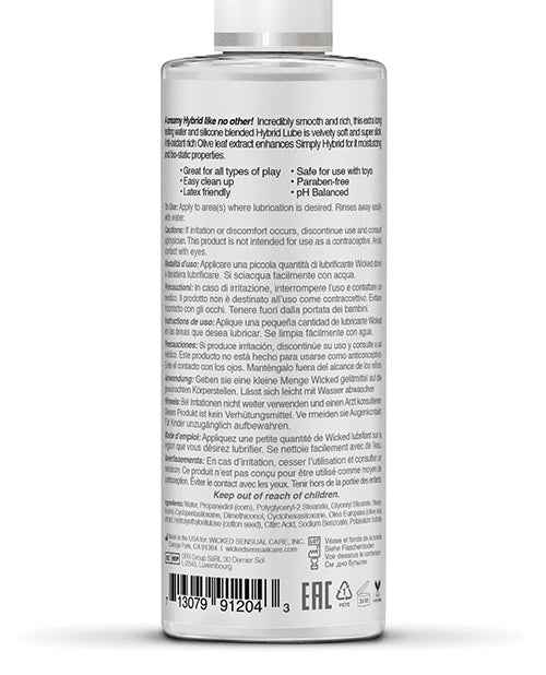 Wicked Simply Hybrid Lube Oz