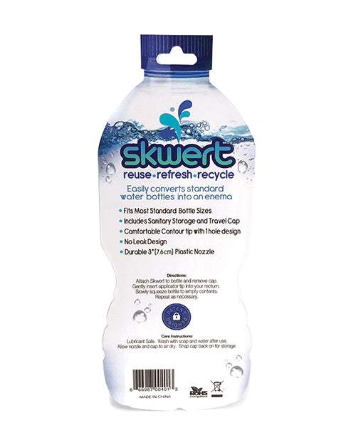Skwert Water Bottle Enema - Blue - Gay & Lesbian Products