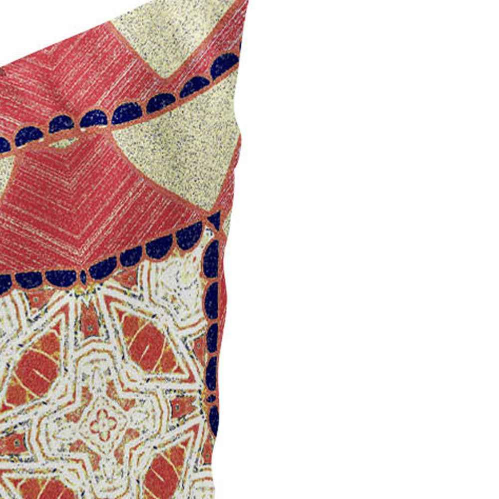 Set of Two 16" X 16" Yellow and White Blown Seam Eclectic Indoor Outdoor Throw Pillow