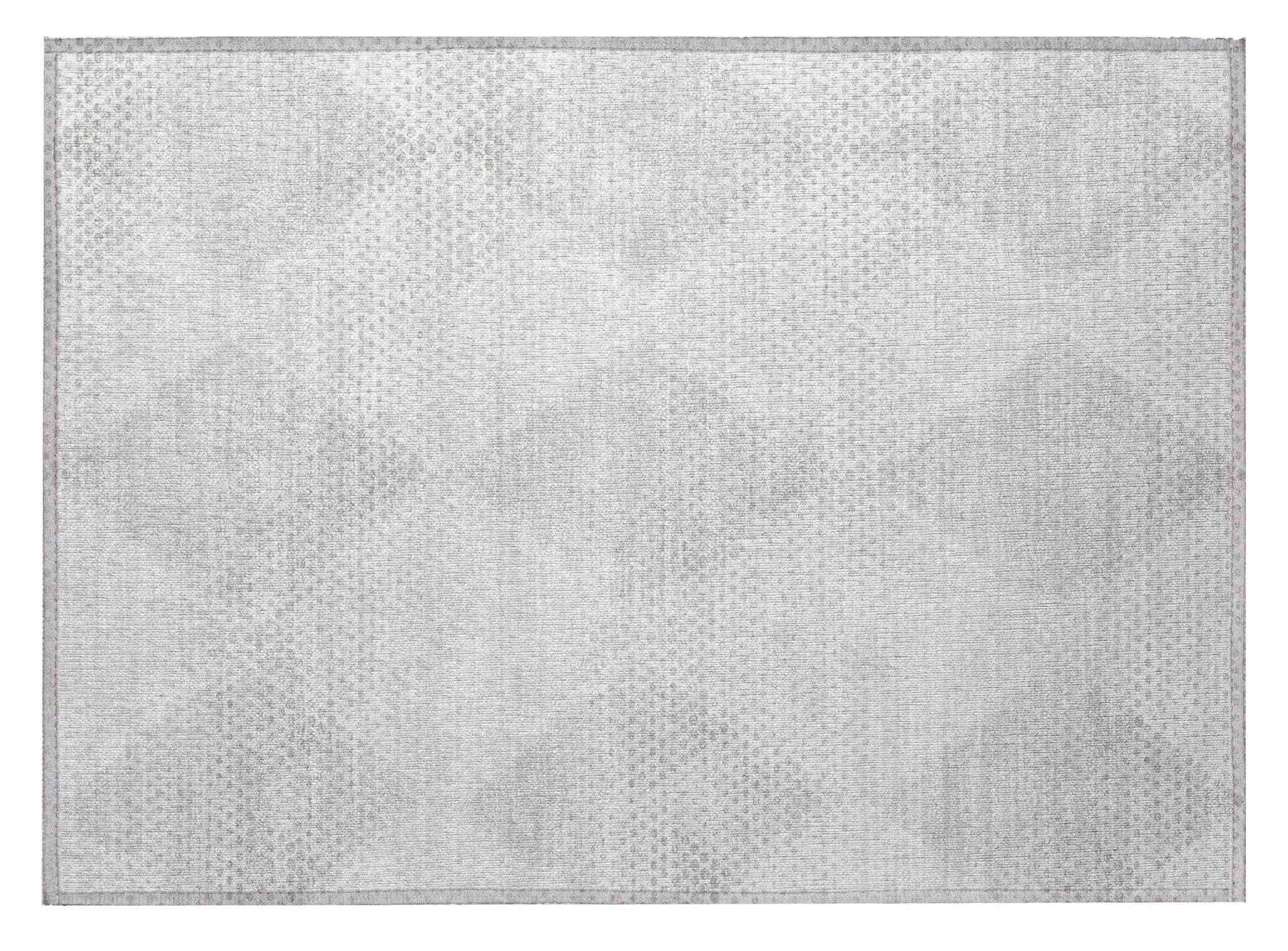 2' X 3' Ivory Geometric Washable Non Skid Indoor Outdoor Area Rug