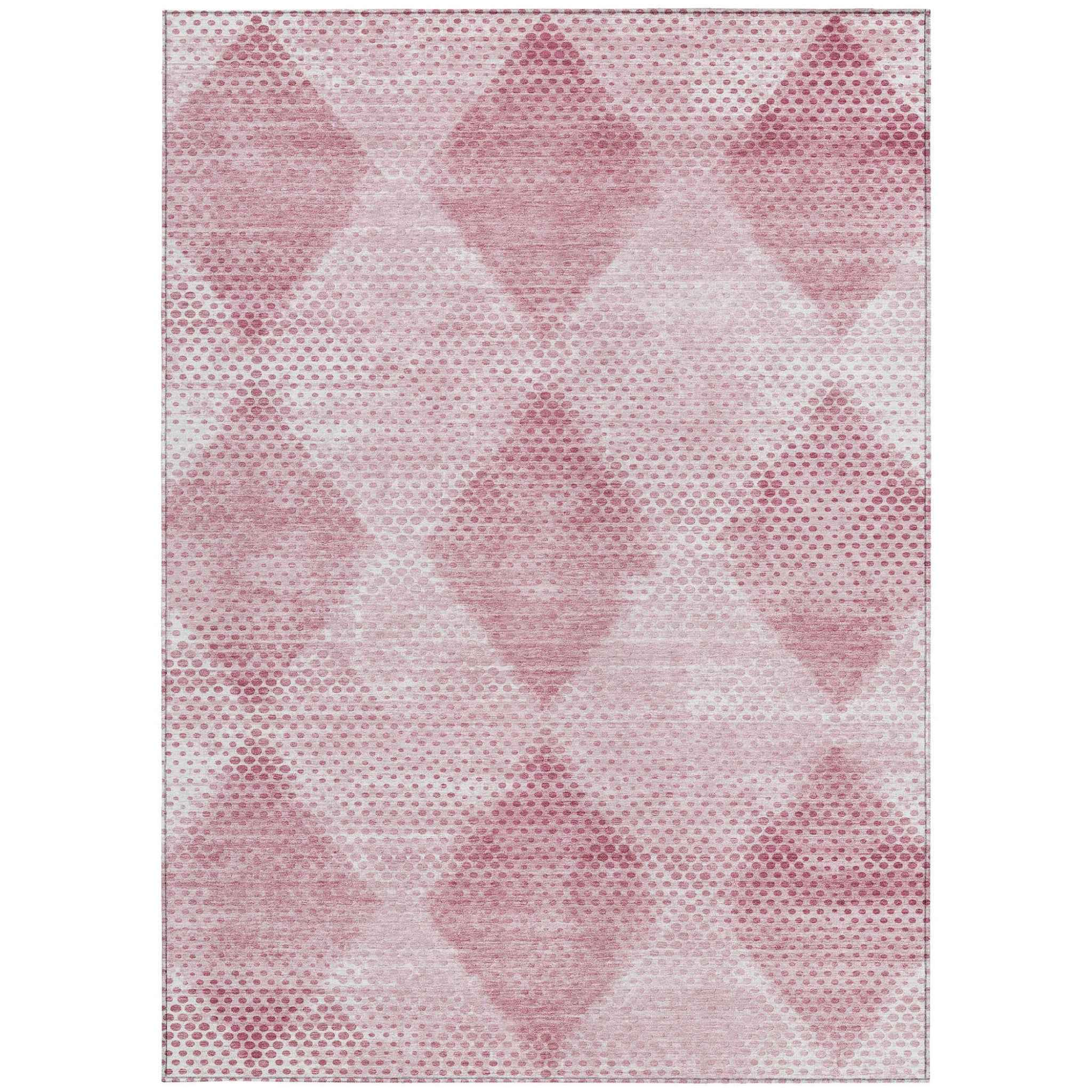 10' X 14' Merlot Geometric Washable Non Skid Indoor Outdoor Area Rug