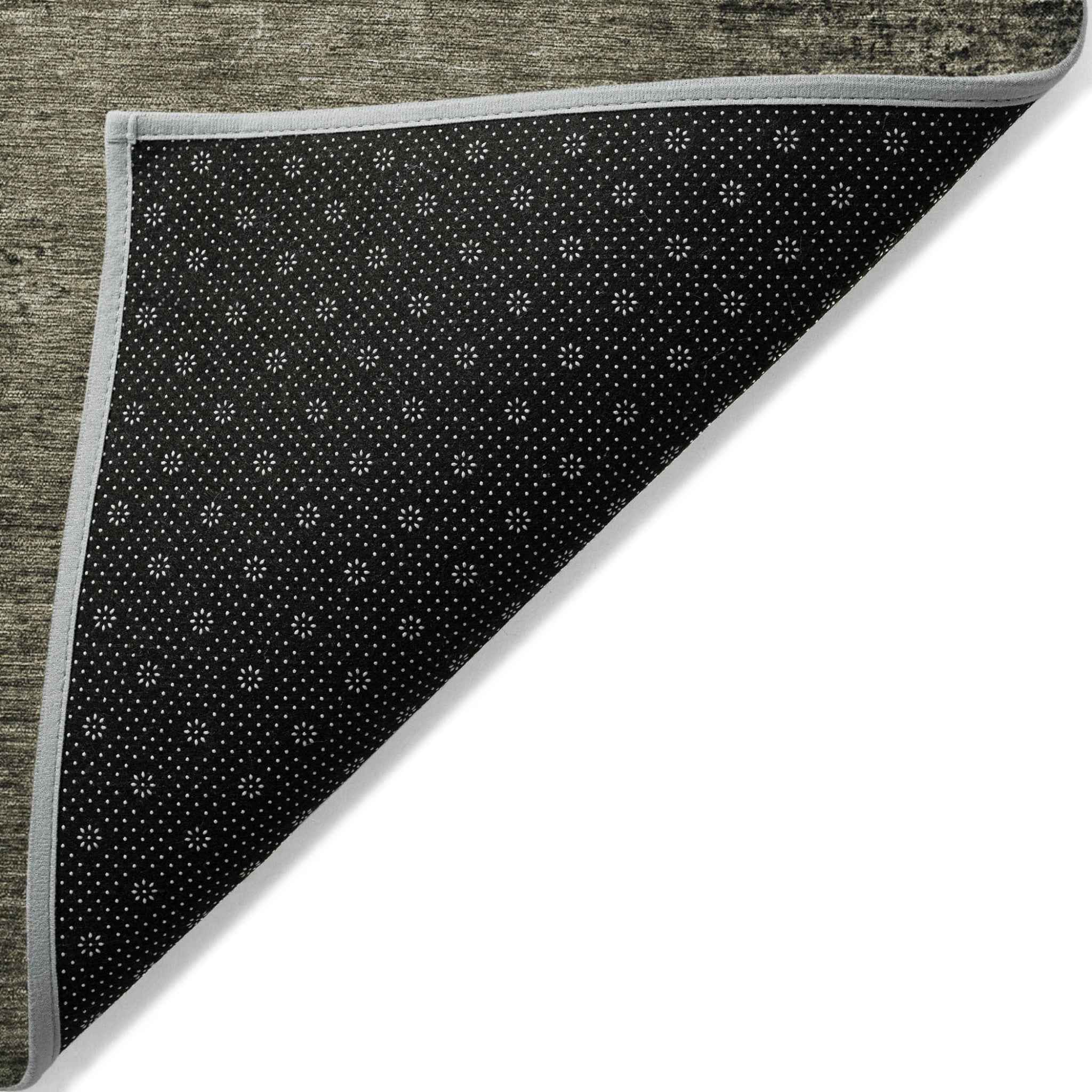 2' X 3' Gray Abstract Washable Non Skid Indoor Outdoor Area Rug