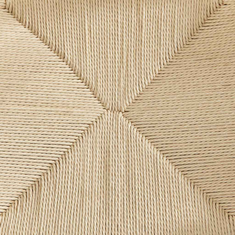 27" Natural Rush and Solid Wood Backless Counter Height Bar Chair