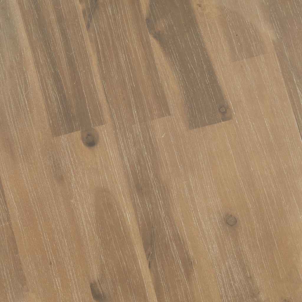 17" Natural Solid Wood Round Pedestal End Table