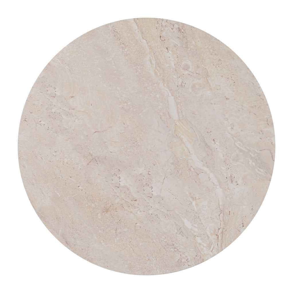 16" Natural Solid Wood Round Pedestal End Table