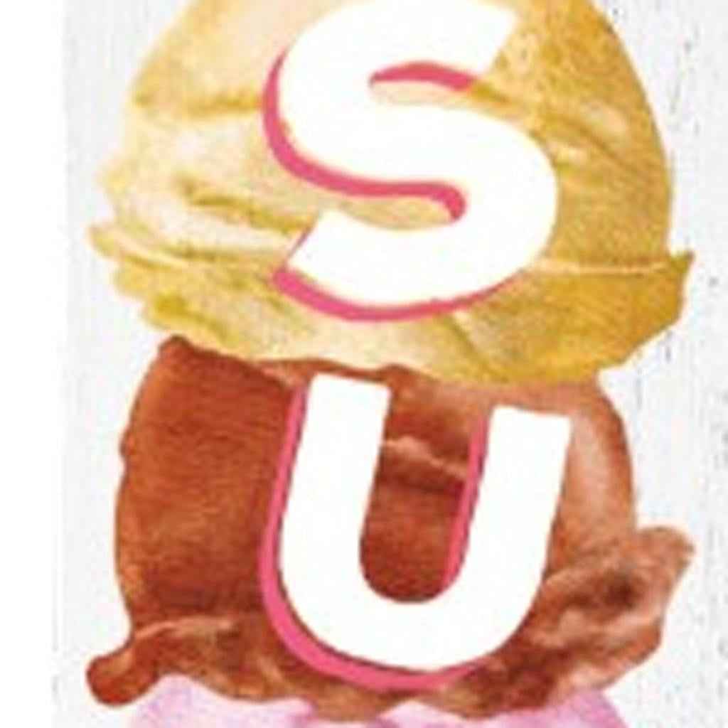 10" White Yellow Pink And Blue Solid Wood Porch Sign