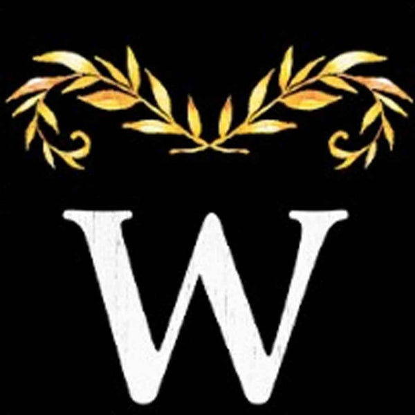 72" Black White Yellow And Orange Solid Wood Porch Sign