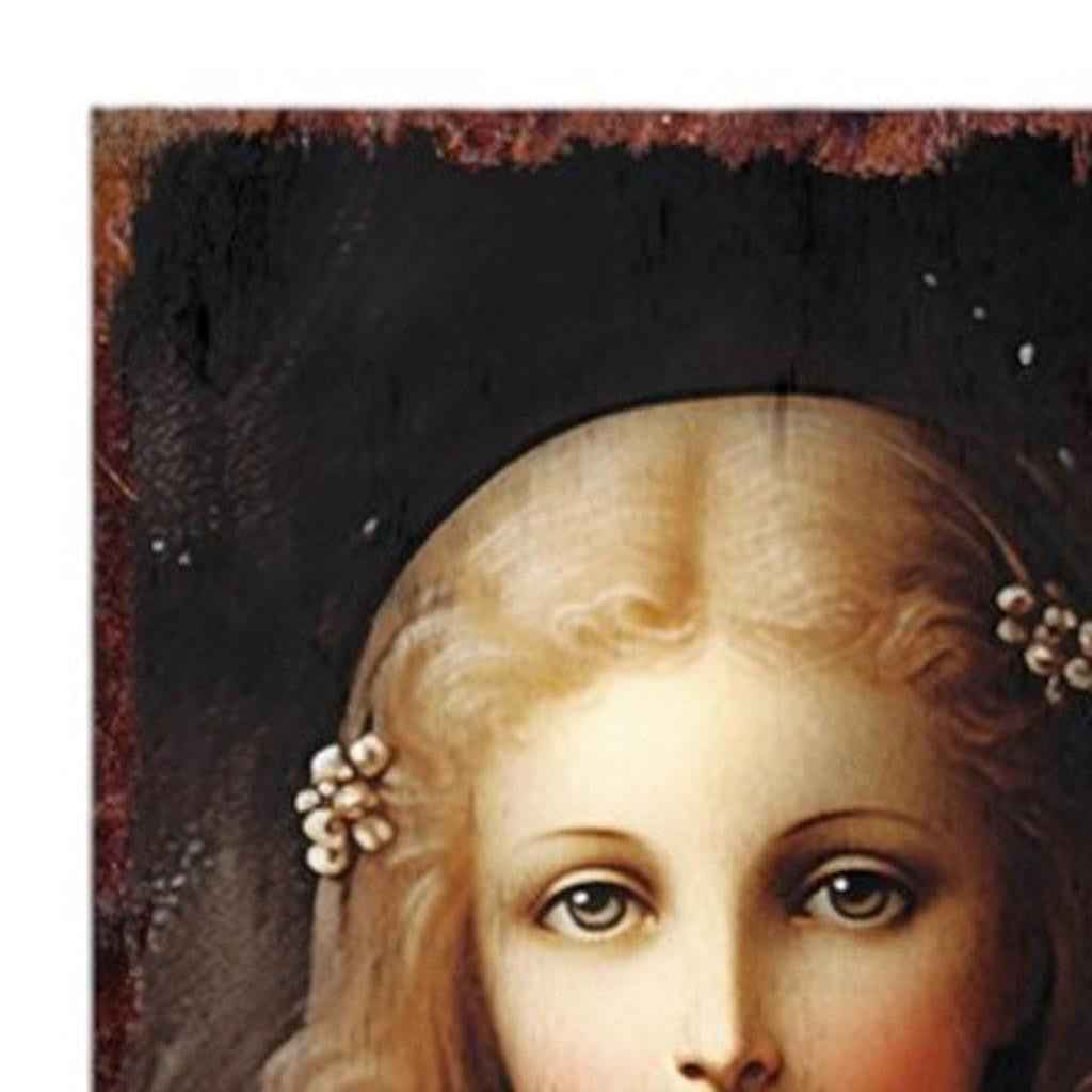 36" Black Green And Red Solid Wood Christmas Wreath Porch Sign