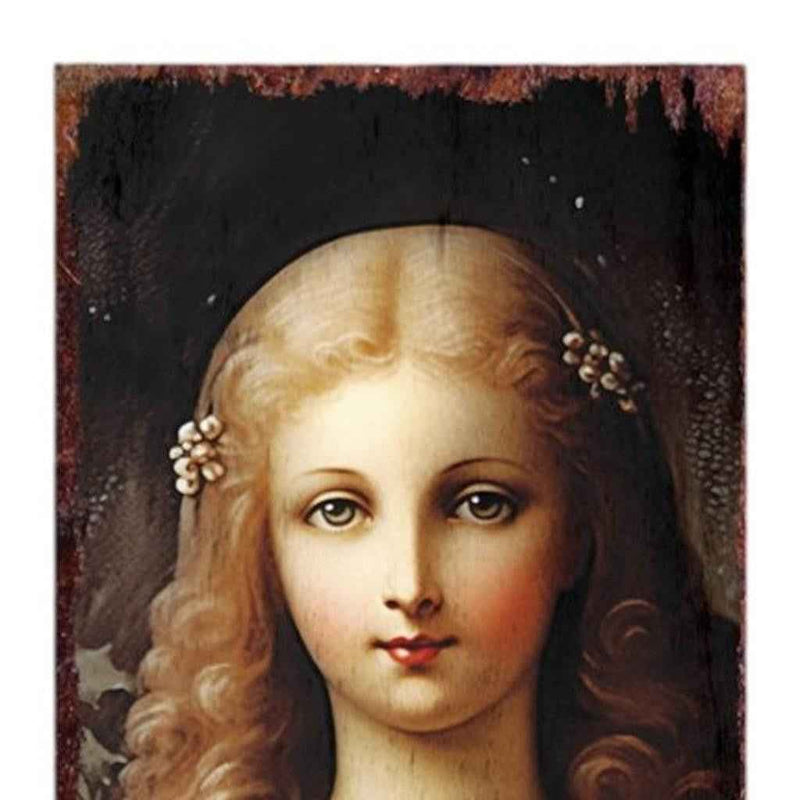 36" Black Green And Red Solid Wood Christmas Wreath Porch Sign