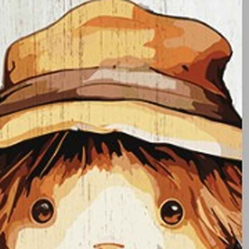 72" Brown Orange And White Solid Wood Happy Fall Scarecrow Porch Sign