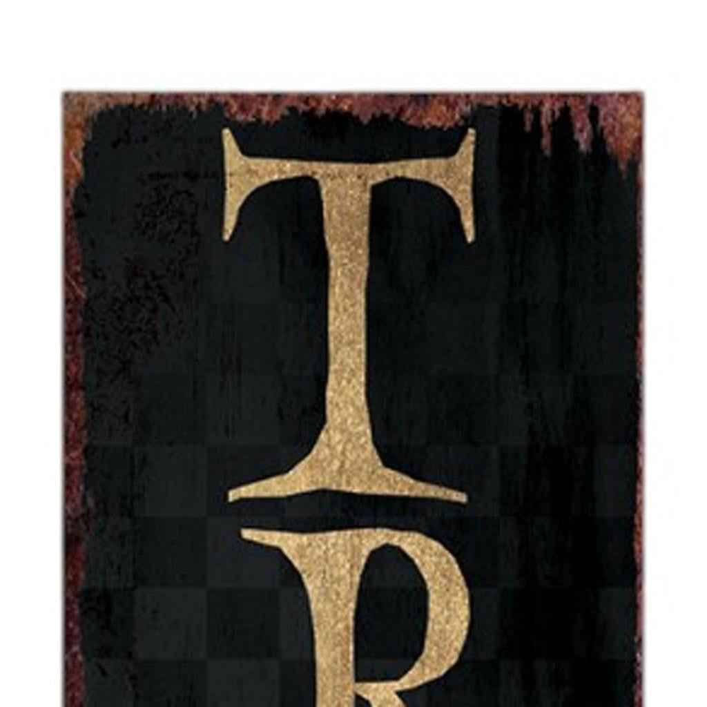 72" Black And Gold Solid Wood Trick or Treat Halloween Porch Sign