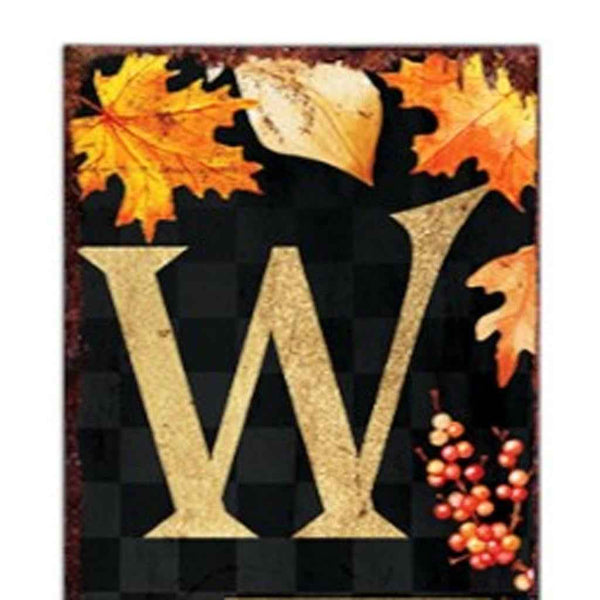 72" Black Gold And Orange Solid Wood Welcome Leaves Porch Sign