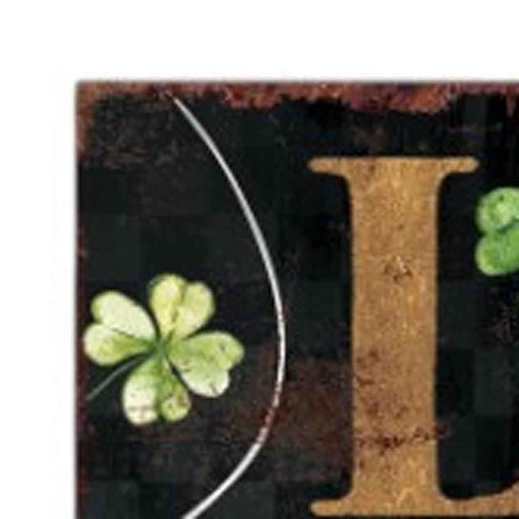 36" Black Gold And Green Solid Wood Luck St Patrick's Day Porch Sign