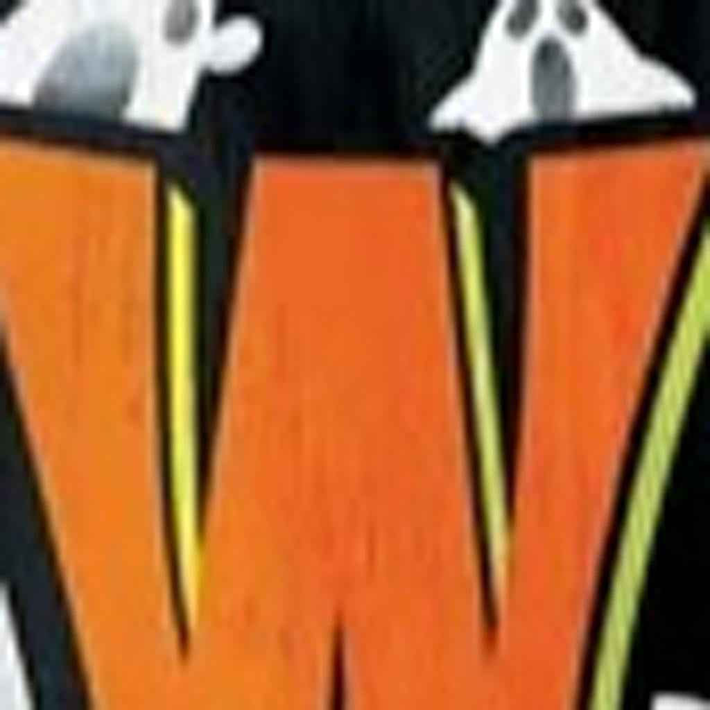 72" Black And Orange Solid Wood Welcome Halloween Ghost Porch Sign