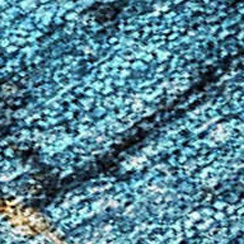 10' X 14' Blue And Gold Floral Washable Indoor Outdoor Area Rug