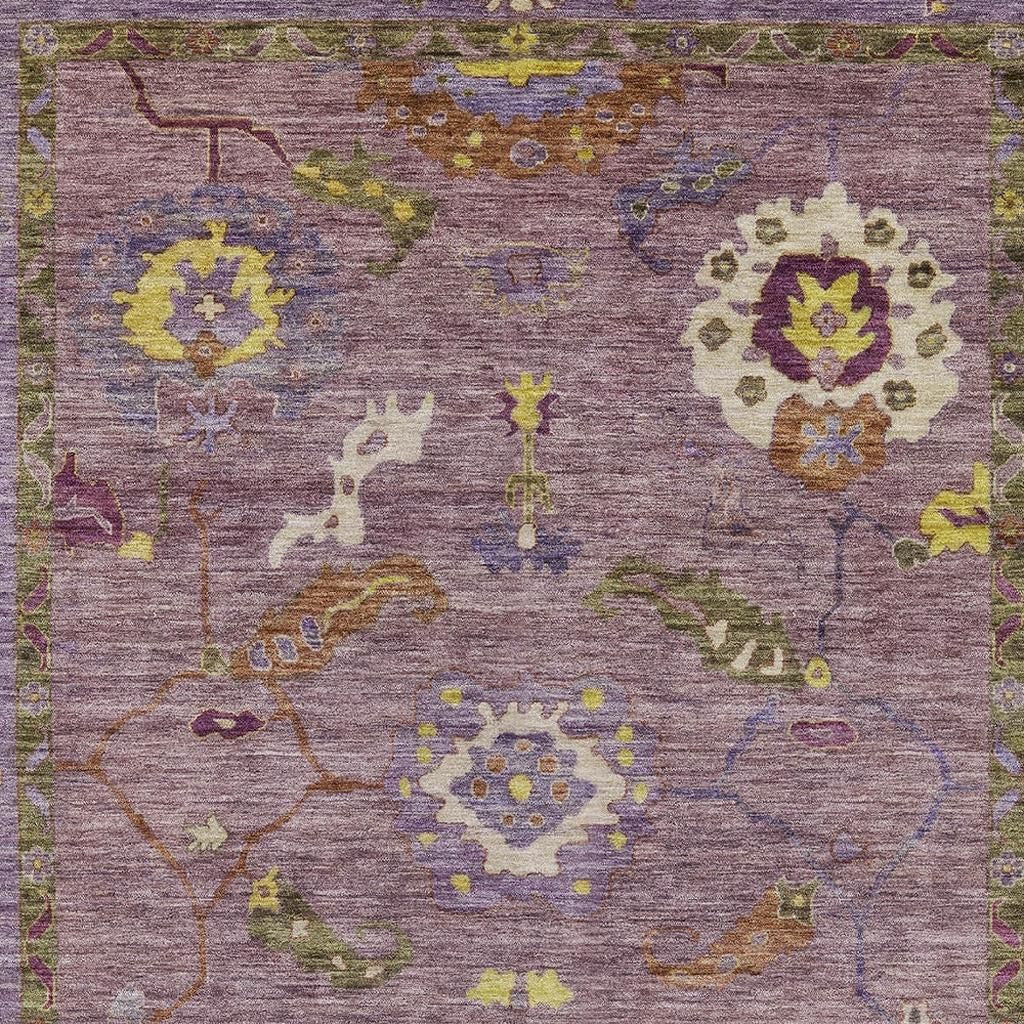 5' X 8' Merlot Plum And Gold Floral Medallion Washable Indoor Outdoor Area Rug - Sports & Outdoor