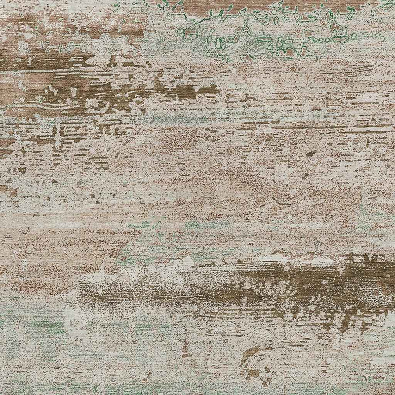 8' X 10' Khaki Beige And Ivory Abstract Washable Indoor Outdoor Area Rug