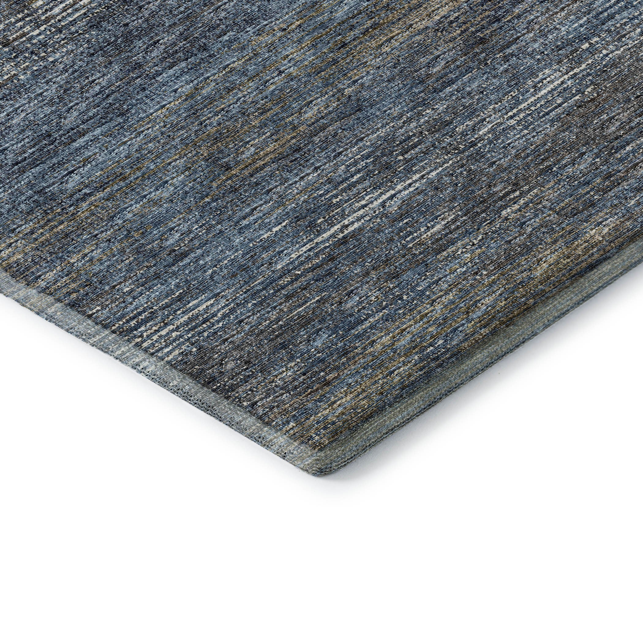 10' X 14' Blue And Ivory Abstract Washable Indoor Outdoor Area Rug - Sports & Outdoor