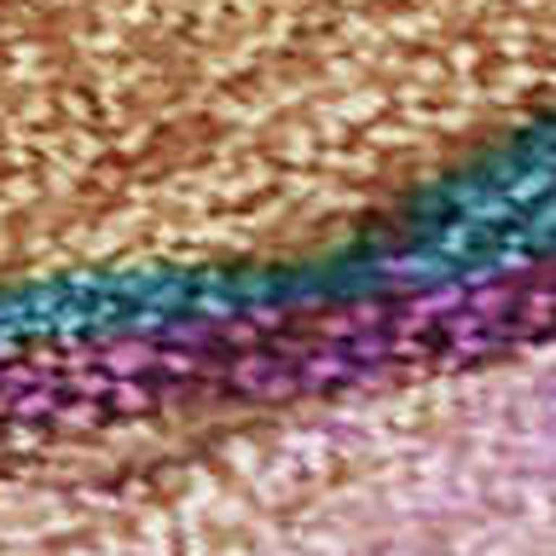 9' X 12' Sage Teal Blue And Blush Abstract Washable Indoor Outdoor Area Rug