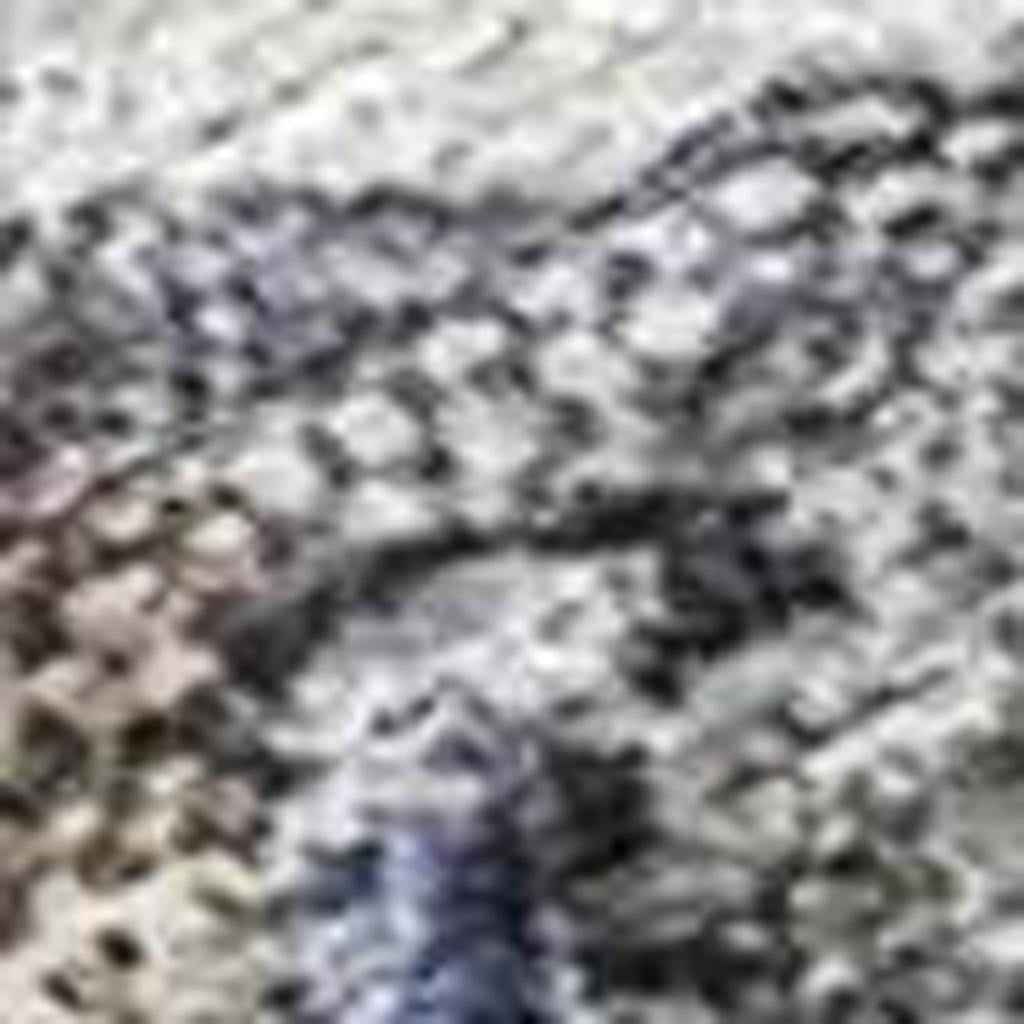 8' X 10' Brown Purple And Ivory Abstract Washable Indoor Outdoor Area Rug