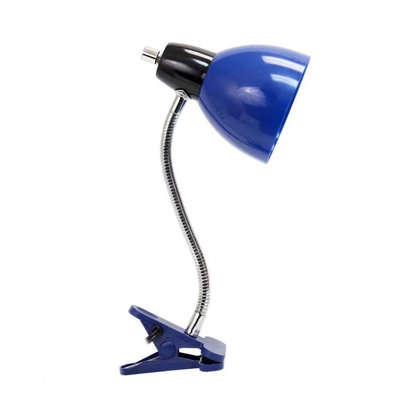 15" Blue Swing Arm Table Lamp LED