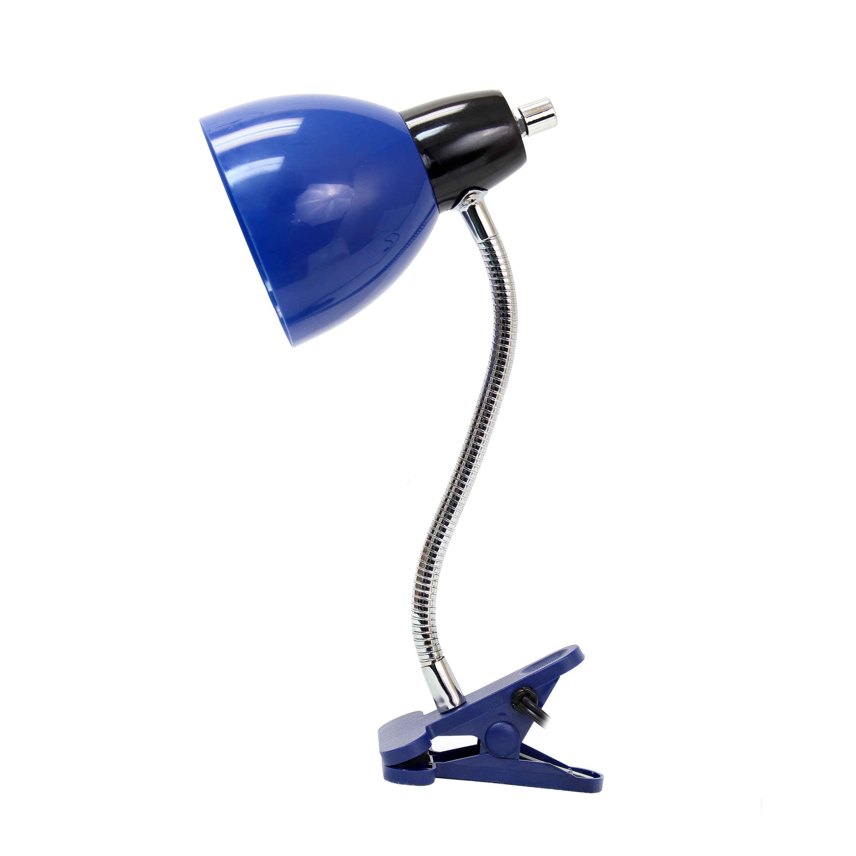 15" Blue Swing Arm Table Lamp LED