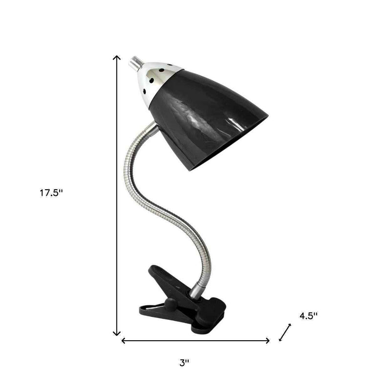 18" Black Swing Arm Table Lamp