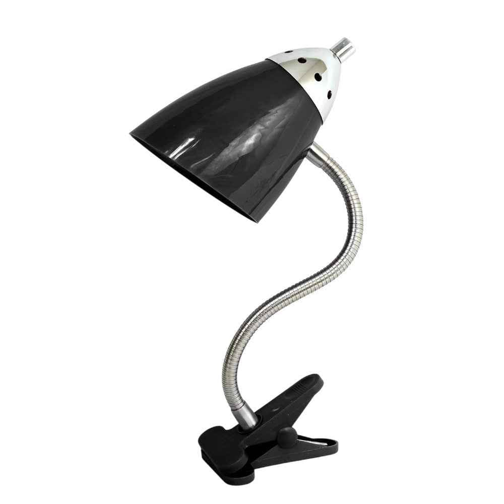 18" Black Swing Arm Table Lamp LED