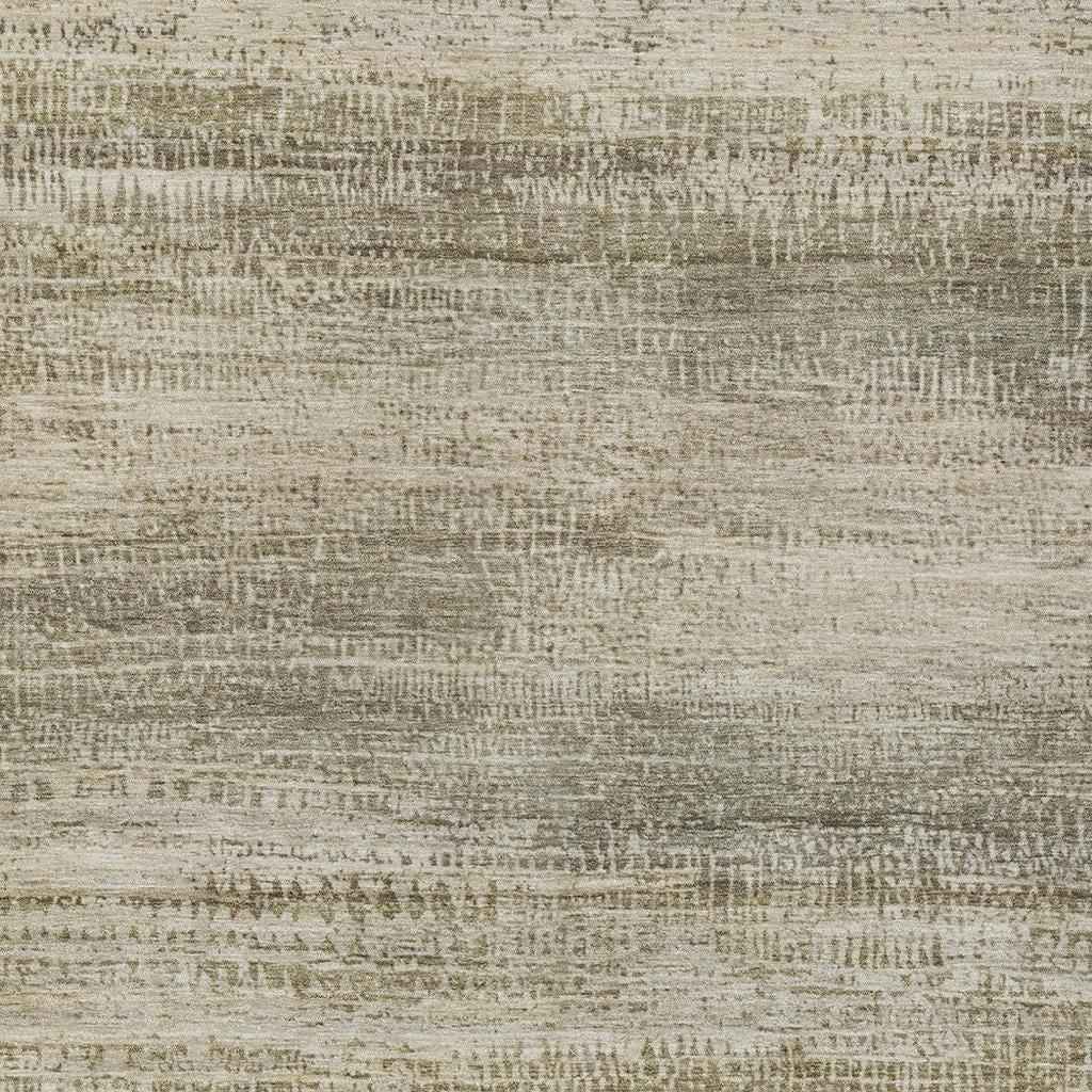 3' X 5' Taupe And Beige Abstract Washable Indoor Outdoor Area Rug