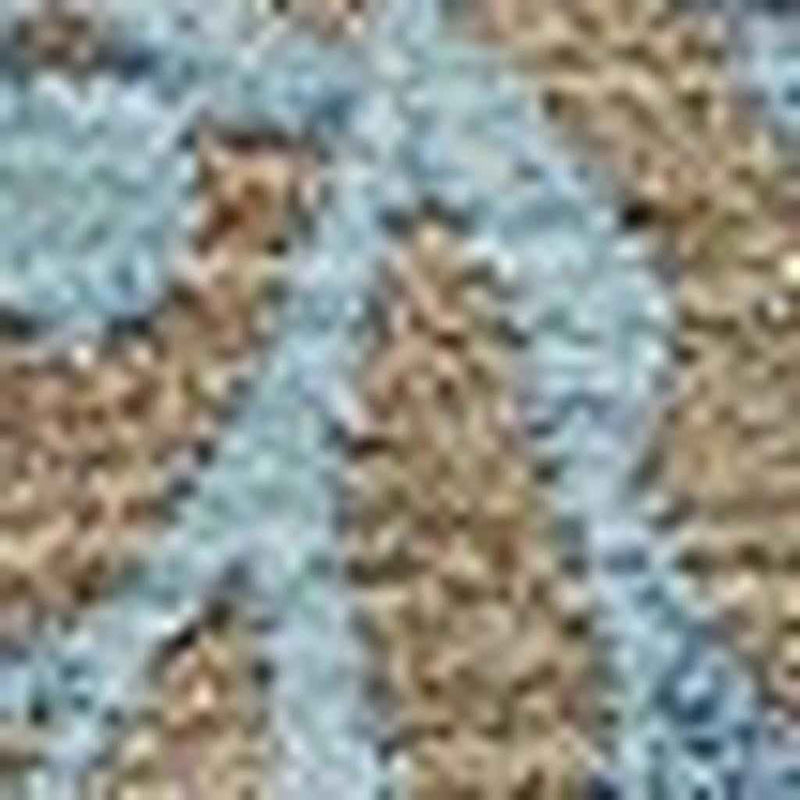 3' X 5' Taupe And Blue Floral Washable Indoor Outdoor Area Rug