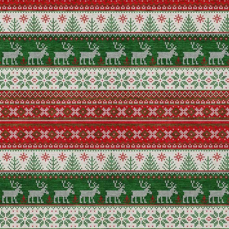 3' X 5' Red Green And Ivory Animal Print Washable Indoor Outdoor Area Rug