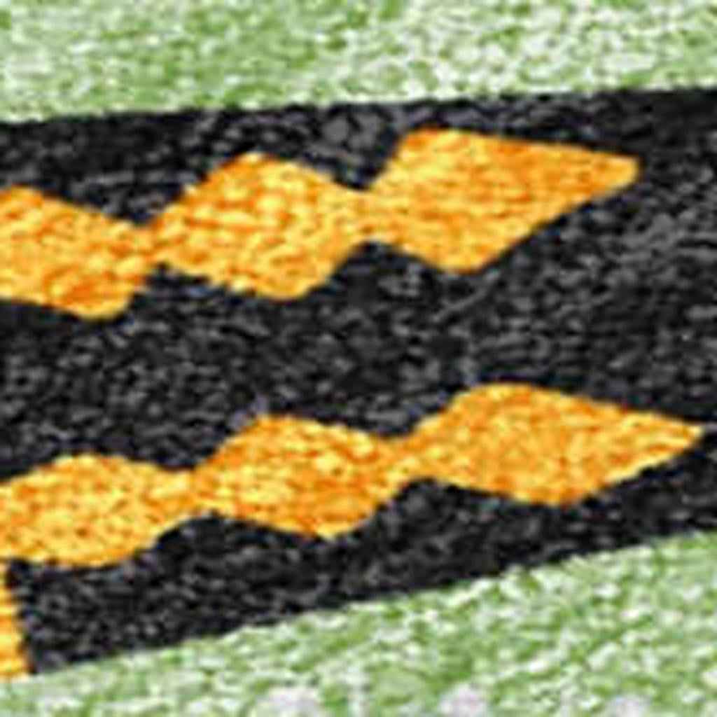 3' X 5' Artichoke Green Red Black Pink And Brown Floral Washable Indoor Outdoor Area Rug