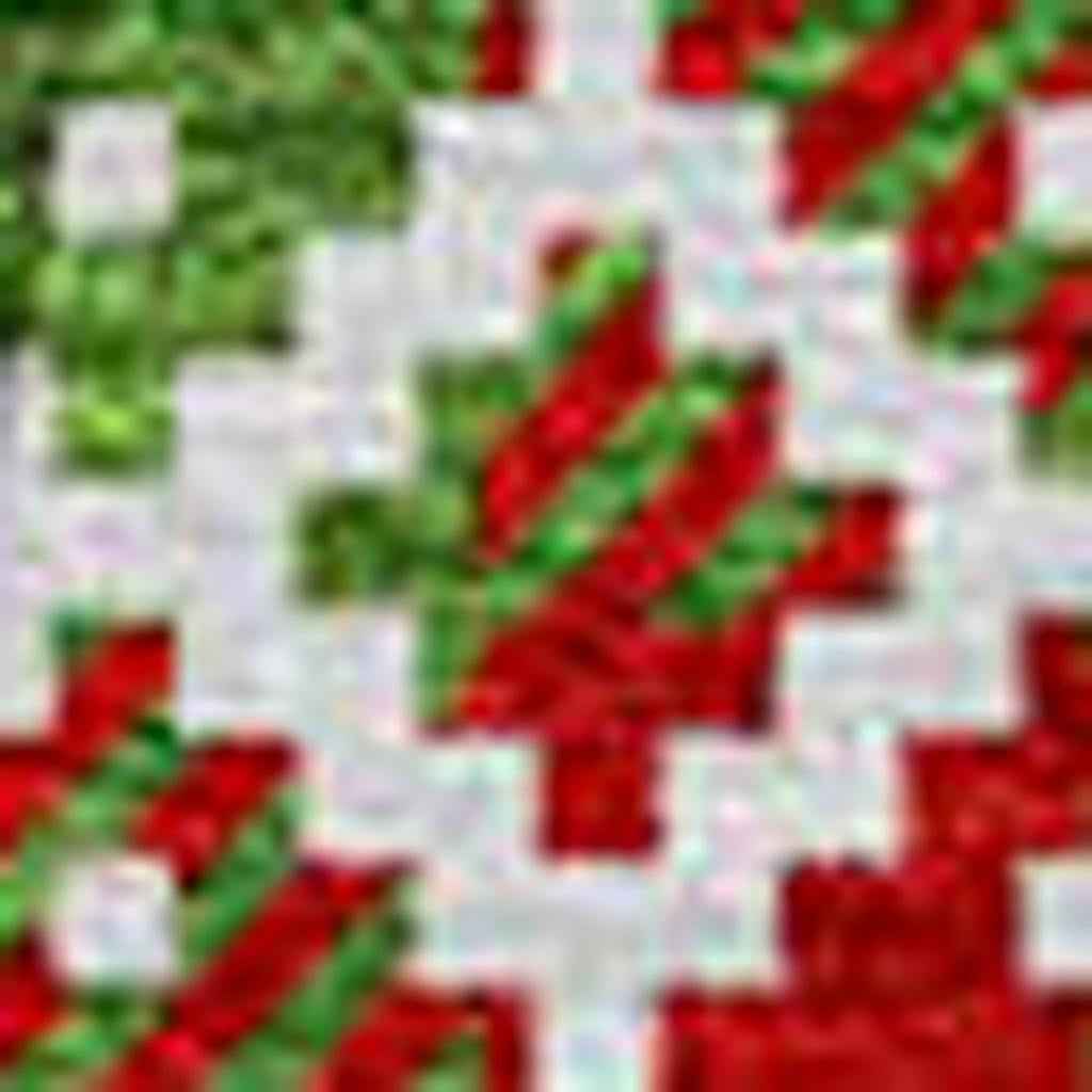 8' Fern Green Red And Ivory Round Deer Washable Indoor Outdoor Area Rug