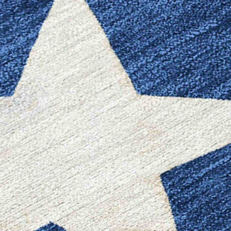 9' X 12' Navy Blue Beige Ivory And Taupe Geometric Washable Indoor Outdoor Area Rug