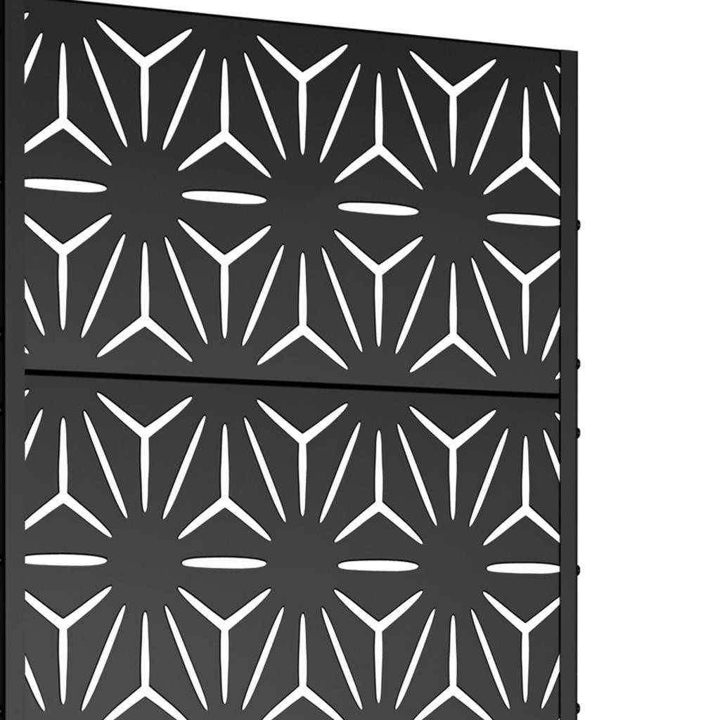 72" X 35" Black Metal Rectangular Planter Box - Sports & Outdoor