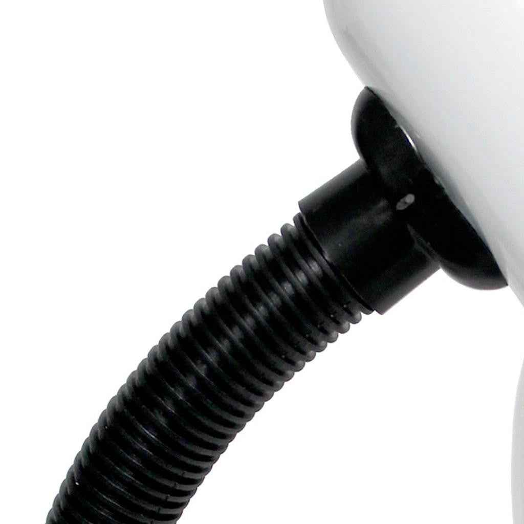 14" White Metal Swing Arm Table Lamp