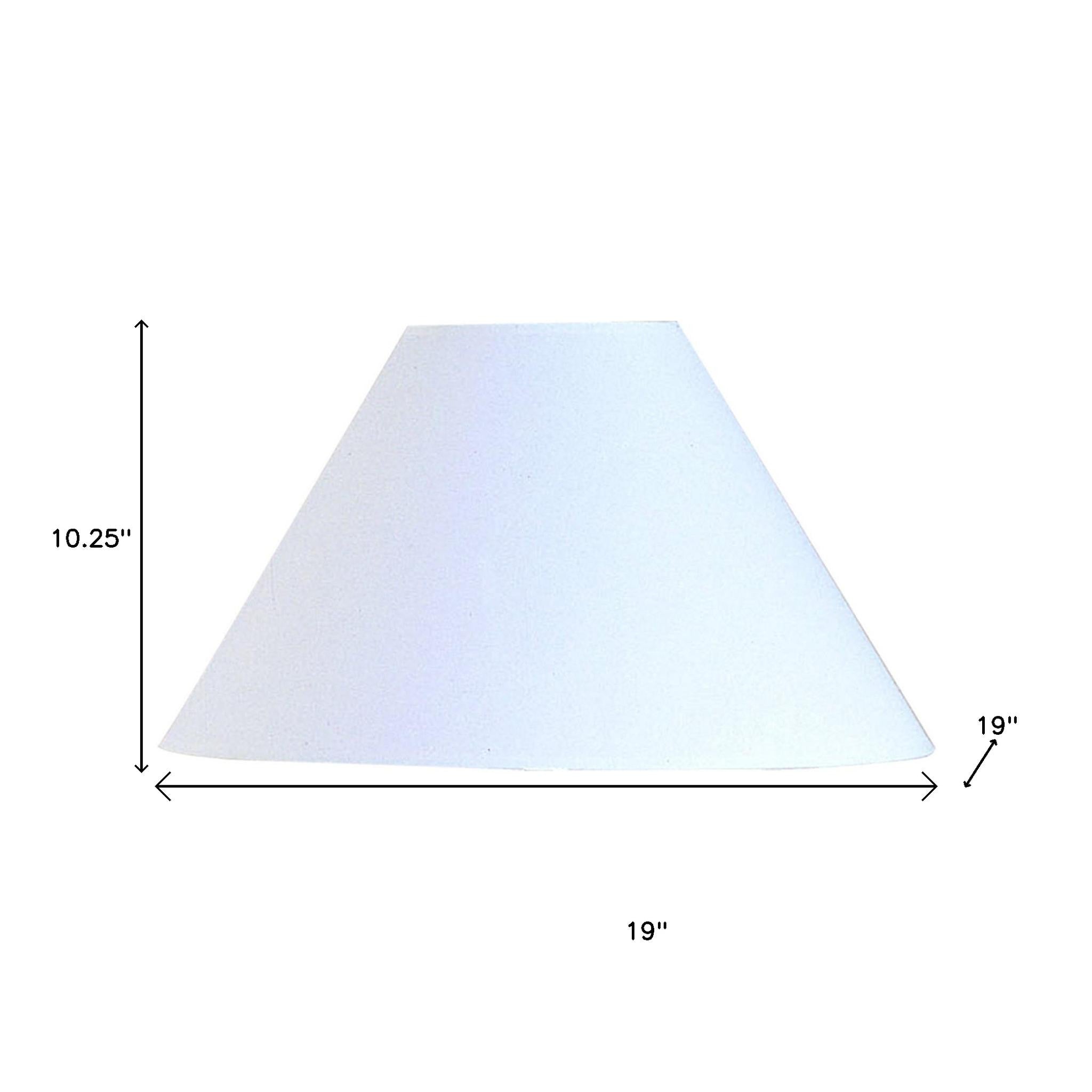 Off White Linen Plain Empire Lamp Shade - GreatEagleInc