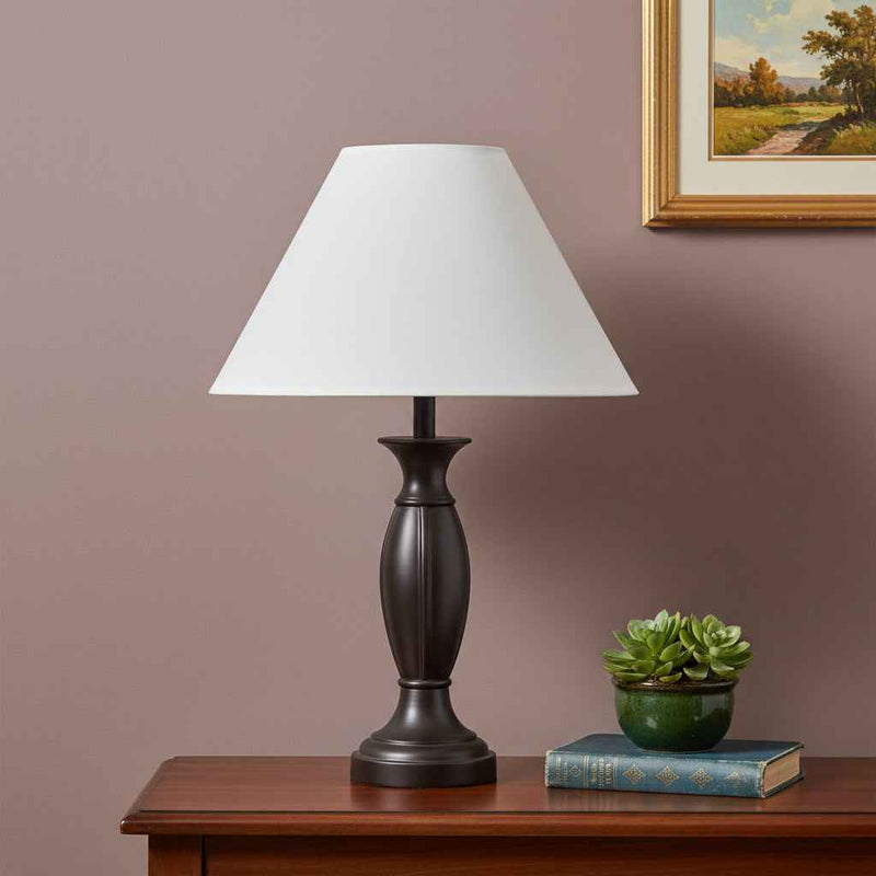 Off White Linen Plain Empire Lamp Shade