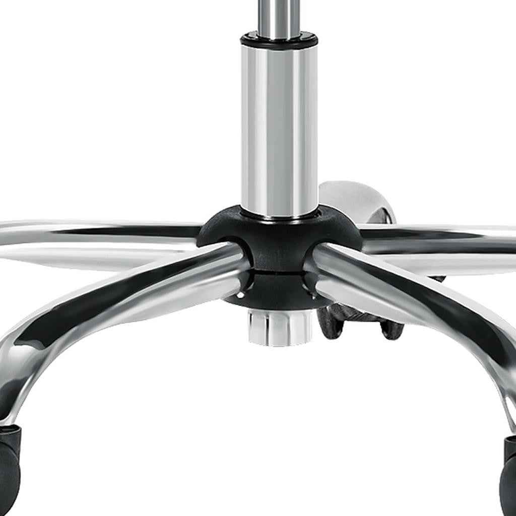 21" Silver Tufted Swivel Lounge Chair