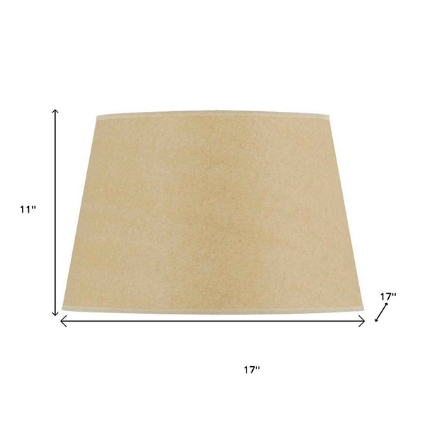 Tan Linen Plain Drum Lamp Shade Default Title