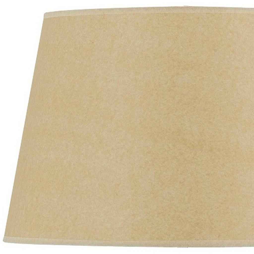 Tan Linen Plain Drum Lamp Shade