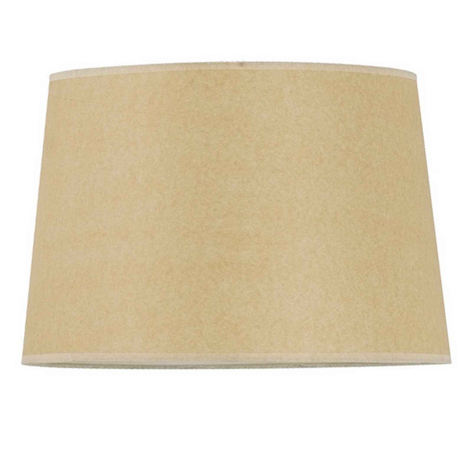 Tan Paper Plain Drum Lamp Shade