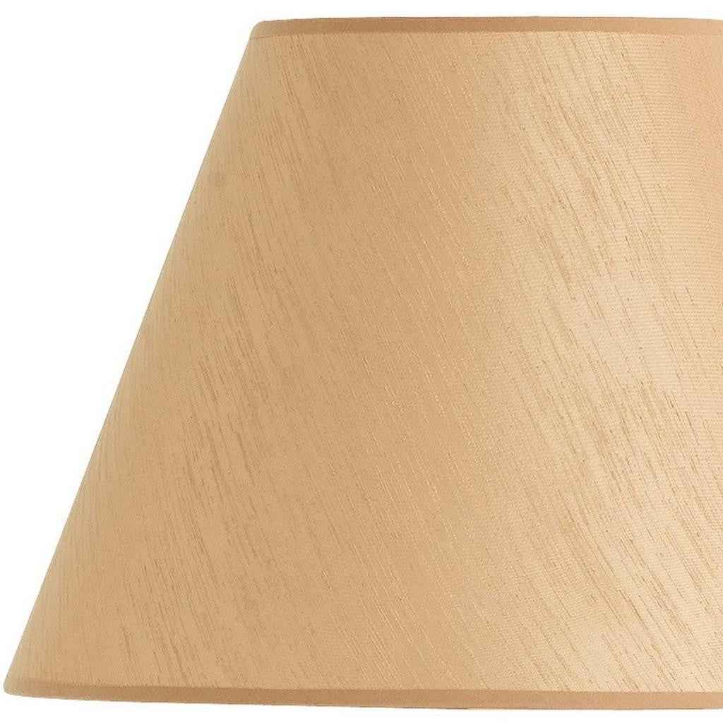 Golden Brown Linen Plain Empire Lamp Shade