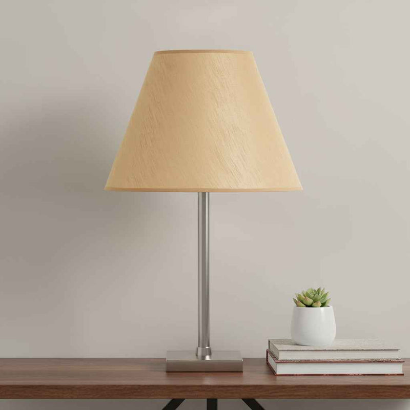 Golden Brown Linen Plain Empire Lamp Shade