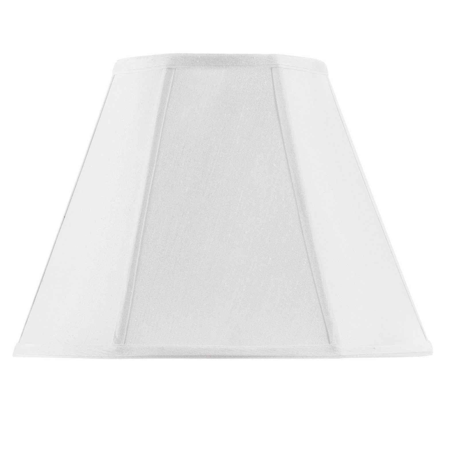 White Linen Piped Empire Lamp Shade
