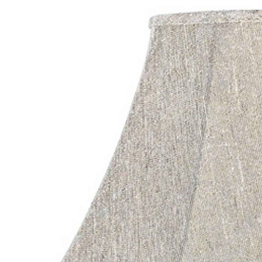 Light Gray Linen Plain Bell Lamp Shade