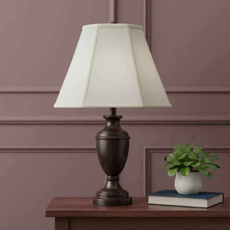Eggshell Linen Piped Empire Lamp Shade